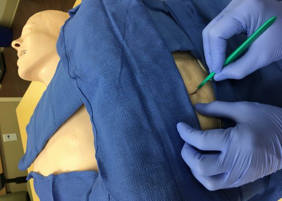 Realistic Chest Tube Simulator Using Pork Belly with Skin 4 Creative Commons images